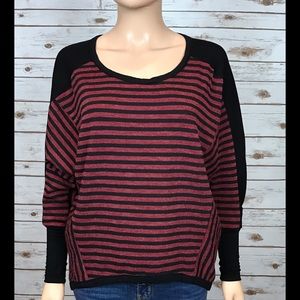 Striped Long Sleeve Oversized Sweater NWT